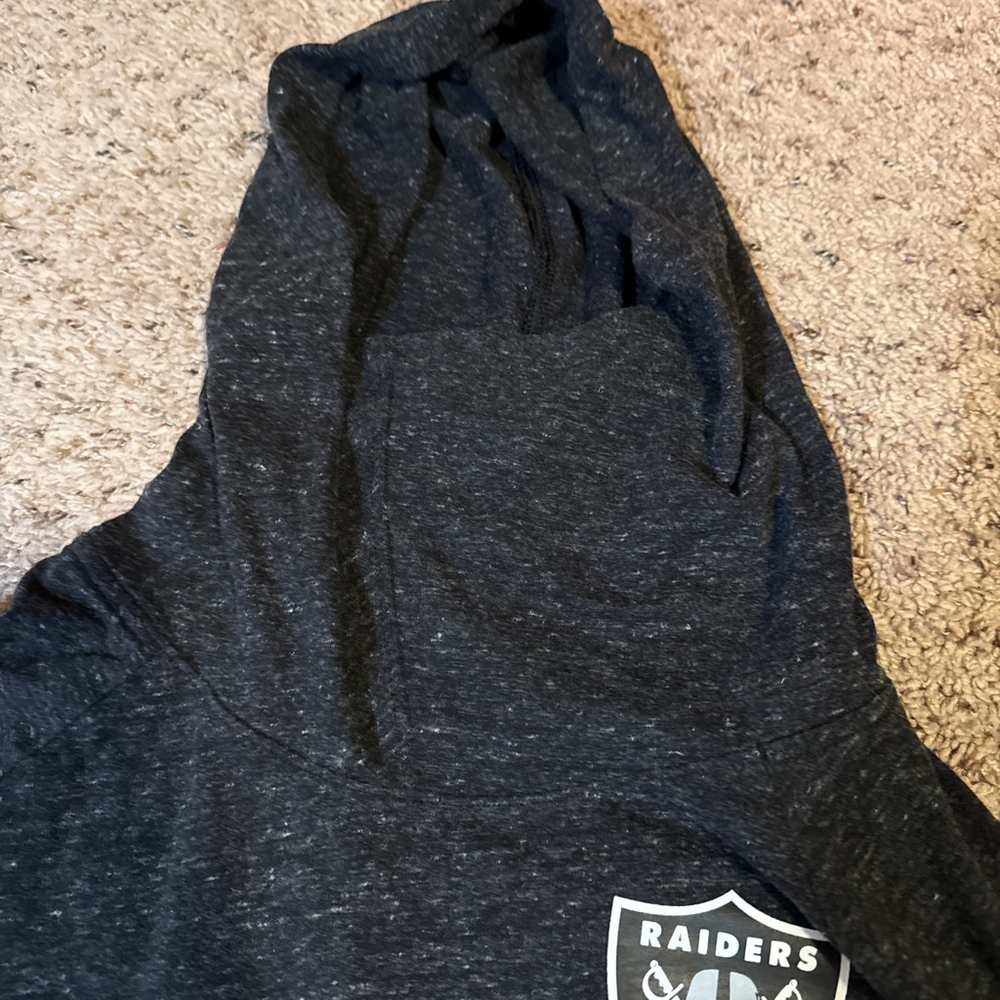 Women's Nike Black Las Vegas Raiders T-shirt Hoodie XL - Picture 4 of 8